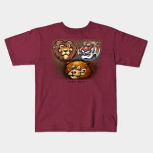 Lions Tigers and Bears Kids T-Shirt